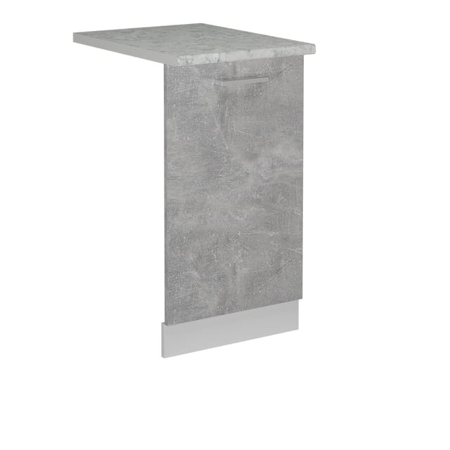 Vicco - Geschirrspülblende R-line, Beton, 45 Cm , Ap Marmor
