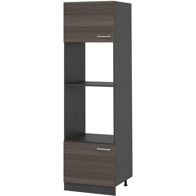 Vicco - Mikrowellenumbauschrank R-line, Edelgrau, 60 Cm