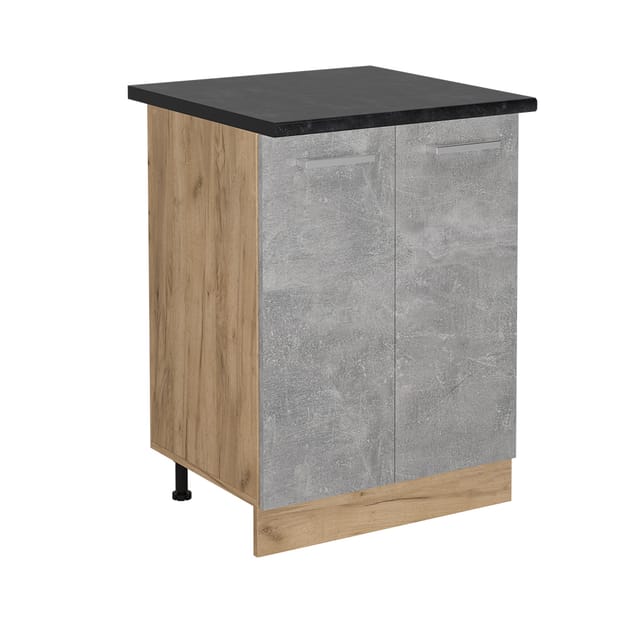 Vicco - Küchenunterschrank R-line, Beton, 60 Cm , Ap Anthrazit
