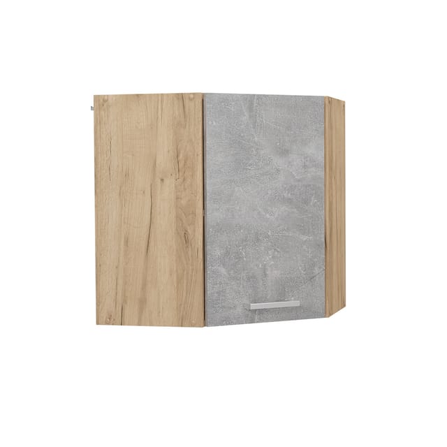 Eckhängeschrank R-line, Beton, 57 Cm Vicco