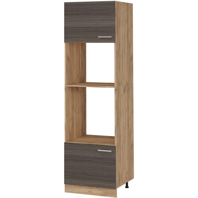 Mikrowellenumbauschrank R-line, Edelgrau, 60 Cm, Vicco