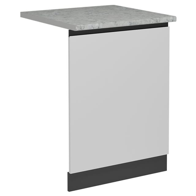 Vicco - Geschirrspülblende R-line, Weiß, 60 Cm , Ap Marmor