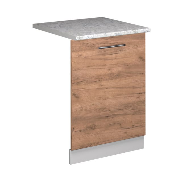 Vicco - Geschirrspülblende Fame-line, Goldkraft Eiche, 60 Cm , Ap Marmor