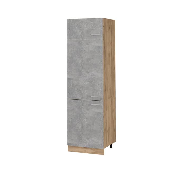 Vicco - Kühlumbauschrank R-line, Beton, 60 Cm