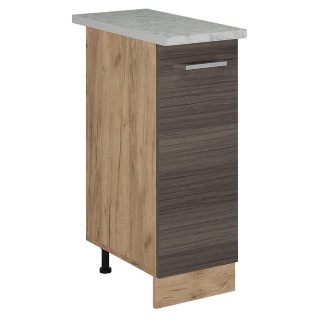 Vicco - Apothekerschrank R-line, Edelgrau, 30 Cm Ap Marmor