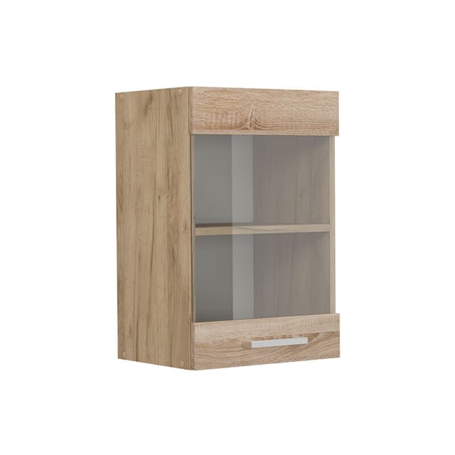 Vicco - Küchenglashängeschrank R-line, Sonoma, 40 Cm