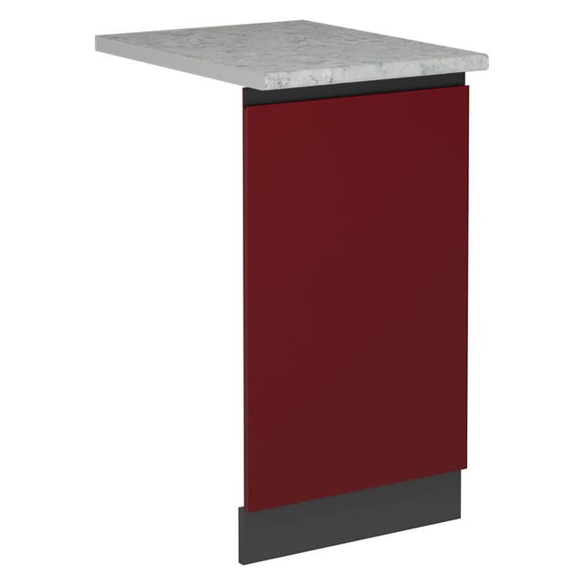 Vicco - Geschirrspülblende R-line, Rot, 45 Cm , Ap Marmor
