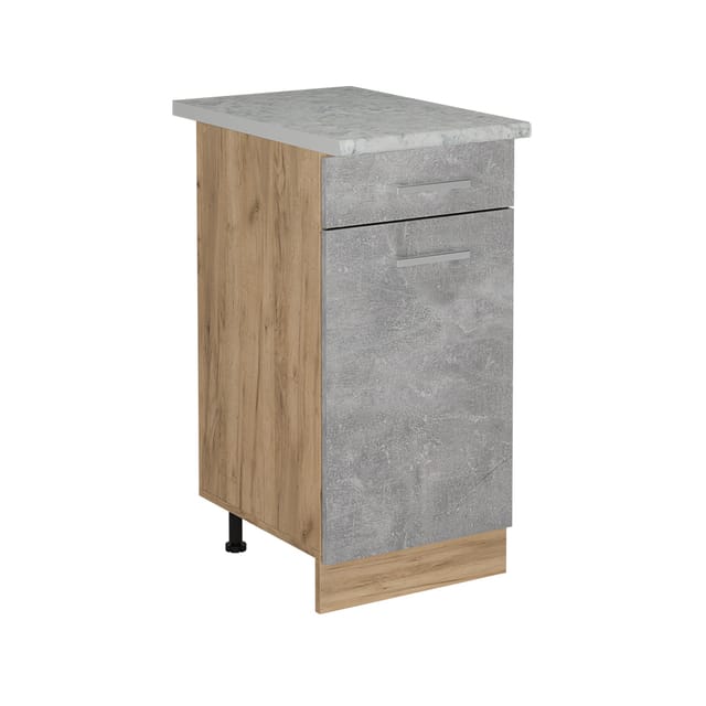 Vicco - Küchenunterschrank R-line, Beton, 40 Cm Ap Marmor