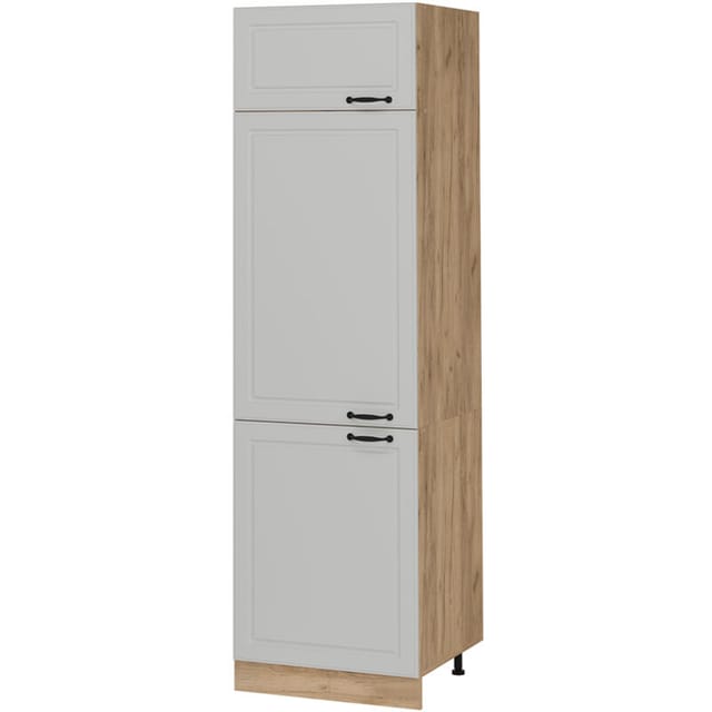 Kühlumbauschrank R-line, Weiß Landhaus, 60 Cm, Vicco