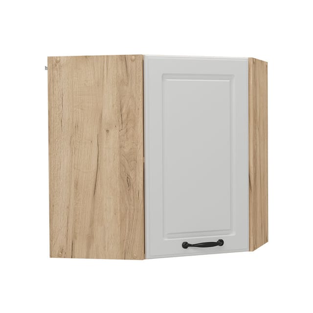 Eckhängeschrank R-line, Weiß Landhaus, 57 Cm Vicco