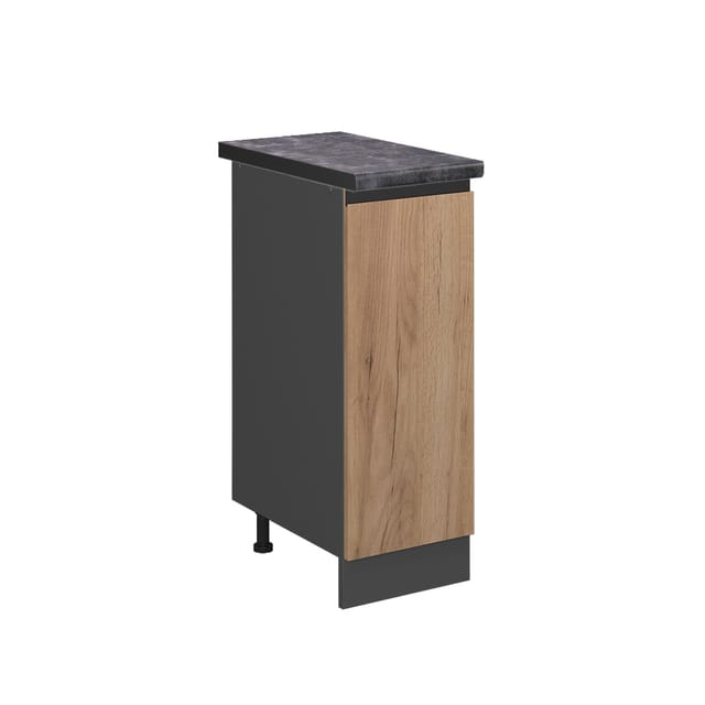 Vicco - Apothekerschrank R-line, Goldkraft Eiche, 30 Cm , Ap Anthrazit