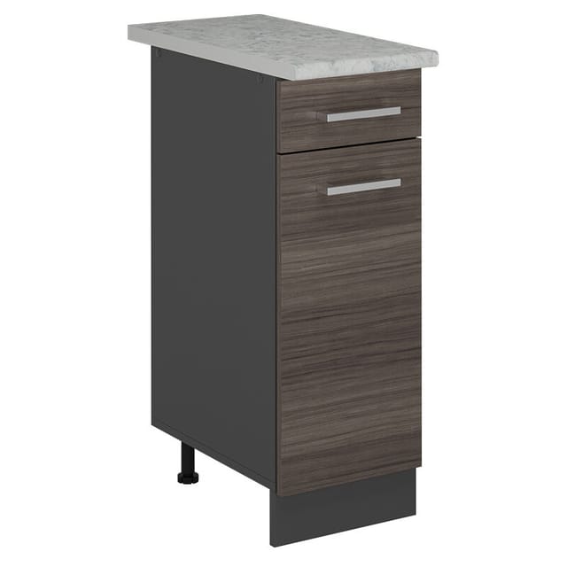Küchenunterschrank R-line, Edelgrau, 30 Cm Ap Marmor Vicco