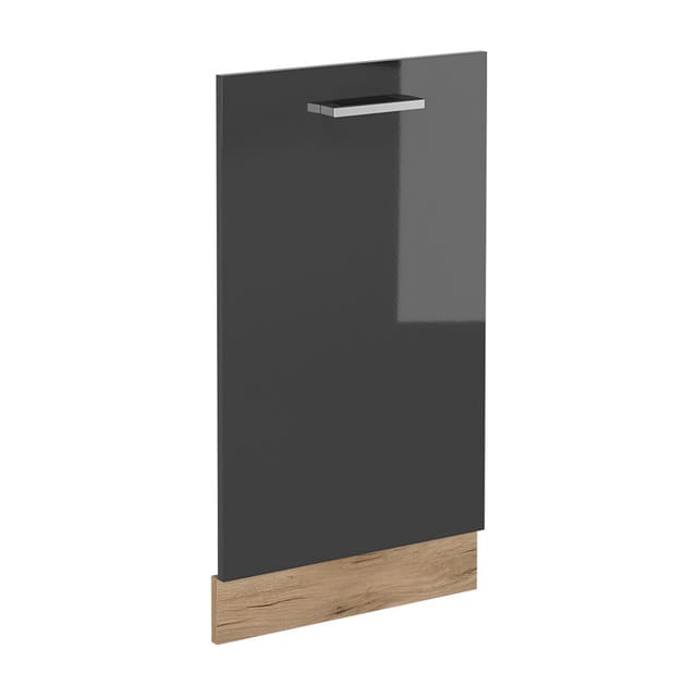 Vicco - Geschirrspülblende R-line, Anthrazit Hochglanz, 45 Cm Ohne Arbeitsplatte