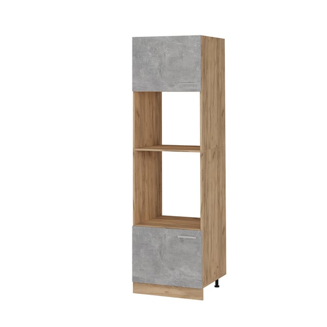 Vicco - Mikrowellenumbauschrank R-line, Beton, 60 Cm