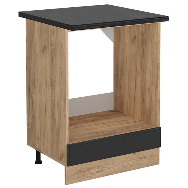 Vicco - Herdumbauschrank R-line, Anthrazit Landhaus, 60 Cm , Ap Anthrazit