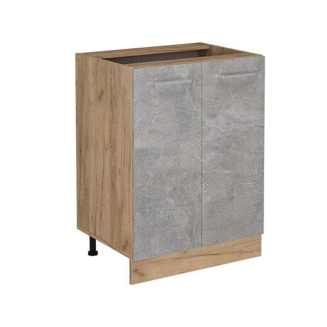 Vicco - Küchenunterschrank R-line, Beton, 60 Cm Ohne Arbeitsplatte
