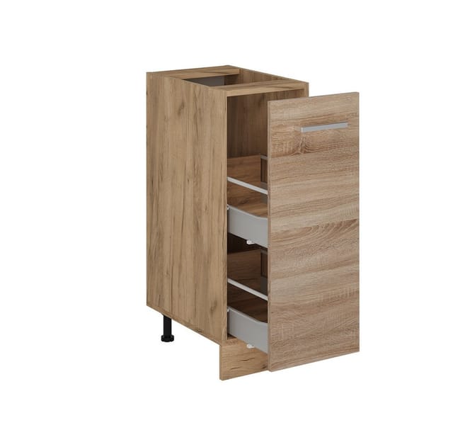 Apothekerschrank R-line, Sonoma, 30 Cm Ohne Arbeitsplatte Vicco