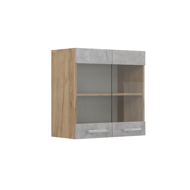 Küchenglashängeschrank R-line, Beton, 60 Cm Vicco
