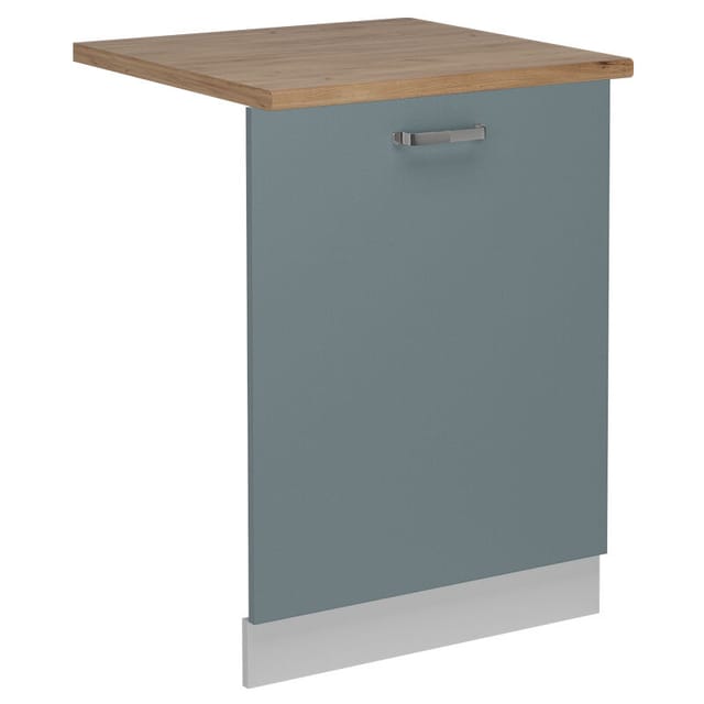 Vicco - Geschirrspülblende R-line, Blau-grau, 60 Cm , Ap Eiche