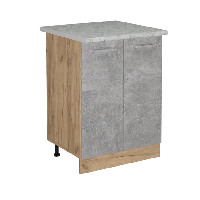 Küchenunterschrank R-line, Beton, 60 Cm Ap Marmor, Vicco
