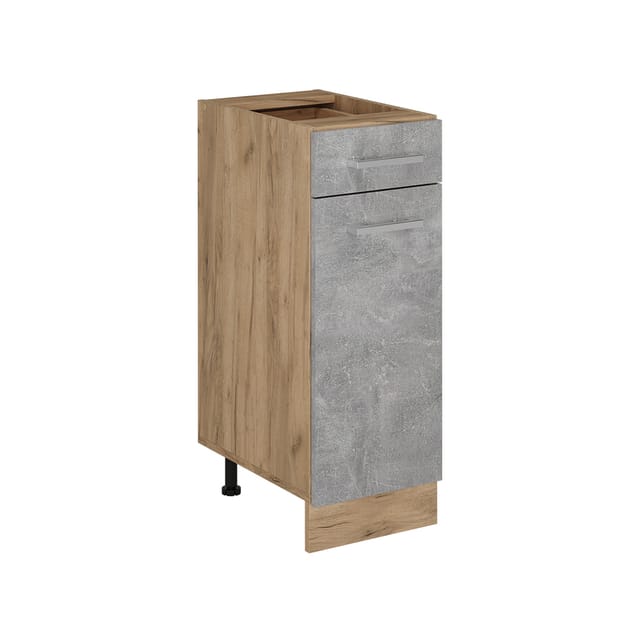 Vicco - Küchenunterschrank R-line, Beton, 30 Cm Ohne Arbeitsplatte