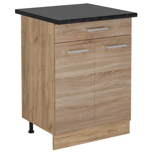 Vicco - Küchenunterschrank R-line, Sonoma, 60 Cm Mit Schublade, Ap Anthrazit
