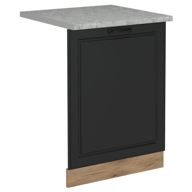 Vicco - Geschirrspülblende R-line, Anthrazit Landhaus, 60 Cm , Ap Marmor
