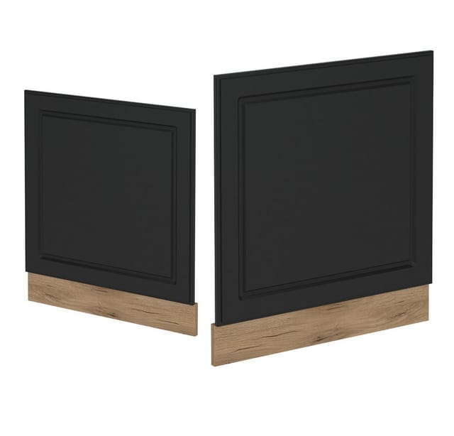 Frontblende R-line, Anthrazit Landhaus, 60 Cm Ohne Arbeitsplatte, Vicco