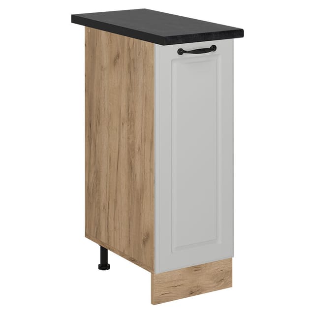 Vicco - Apothekerschrank R-line, Weiß Landhaus, 30 Cm , Ap Anthrazit