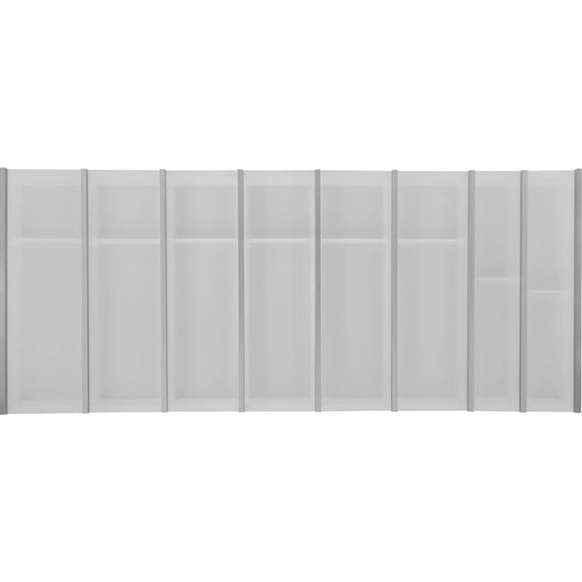 Besteckkasten Für Schubladen Set Cuisio Kb 1200mm - Besteckorganizer Passend Zu Merivobox, Kunststoff/aluminium Weiß - Ninka