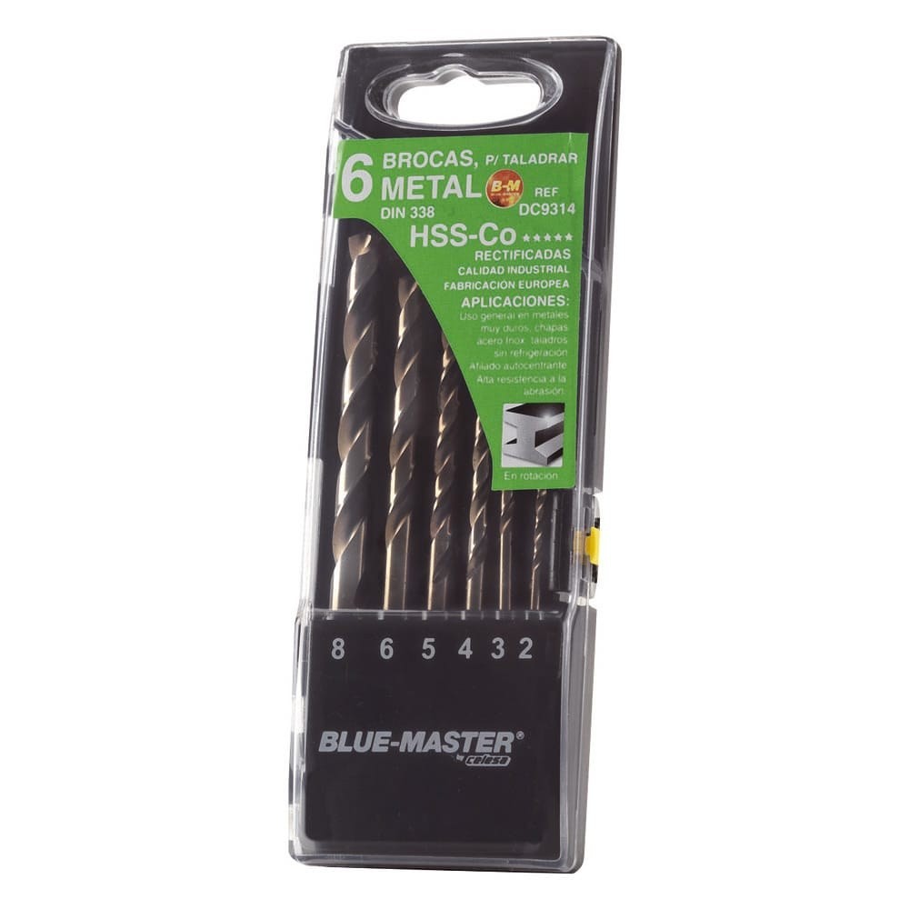 Hss-co Stepcut Bohrungen Ø2-3-4-5-6-8 Mm, Set Von 6 Stück