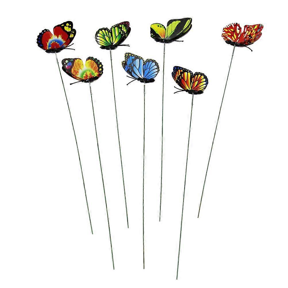 12 Künstliche Blumenarrangements, Bunte Garten-schmetterlinge, Wasserfeste 3d-dekorationen Für Den Garten