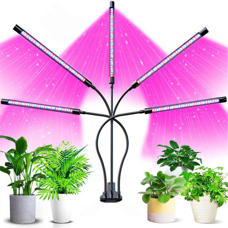 Led-wachstumslampe Für Zimmerpflanzen – Einstellbare Hortikultur-beleuchtung In Farbe (rot/blau/weiß), Integrierter Timer Und Usb-stromversorgung – Ideal Für Sukkulenten, Aromatische Kräuter Und Junge