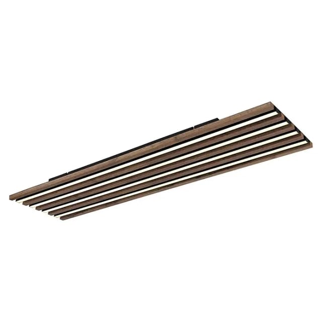 Globo Lighting - Deckenlampe Deckenleuchte Holzleuchte Dimmbar Fernbedienung Braun Led L 120 Cm