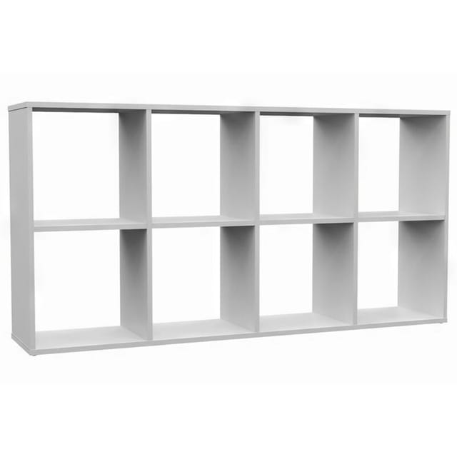 Selsey - Malax – Offenes Standregal, 8 Fächer, Weiß, 147 Cm