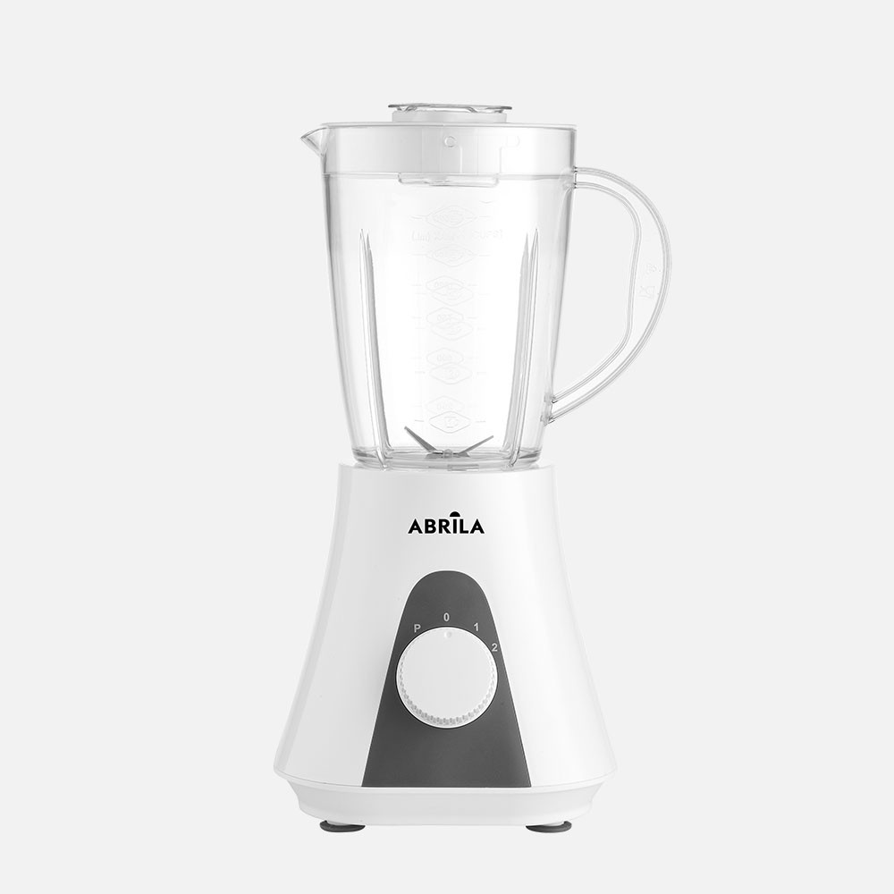 Weißer Glasmixer Tadea 600w 2 Stufen Mit Pulsfunktion 4 Edelstahlklingen 1,5l