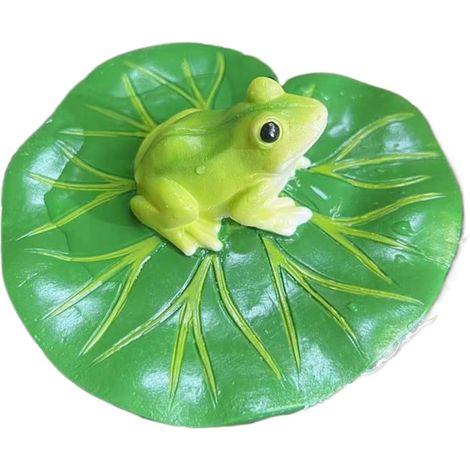 Niedliche Schwimmende Frosch-gartendekoration, Froschfigur Aus Kunstharz Für Die Teichgestaltung – Für Aquarium, Garten, Swimmingpool, Fischteich, Vogeltränke, Terrasse, Steingarten