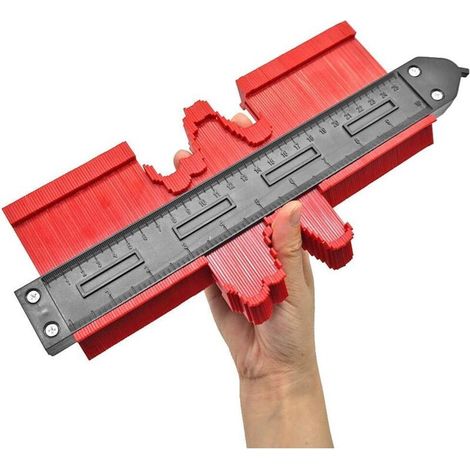 25-cm-konturenlehre – Rostbeständiger Abs-kunststoff – Erhöhte Präzision Für Fliesen Und Laminatböden – Professionelles Markierungswerkzeug – 10 Zoll