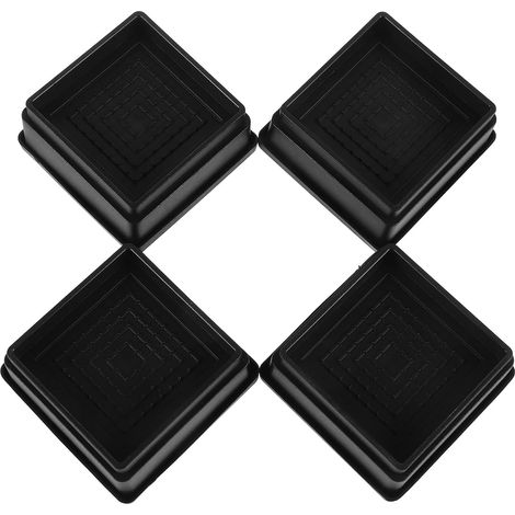 Set Mit 4 Robusten, 2,5 Cm Hohen Möbelfüßen, Rutschfest, Stapelbar, Geeignet Für Betten, Sofas, Schreibtische Und Tische, Stabile Erhöhungen Zur Vergrößerung Der Möbelfläche