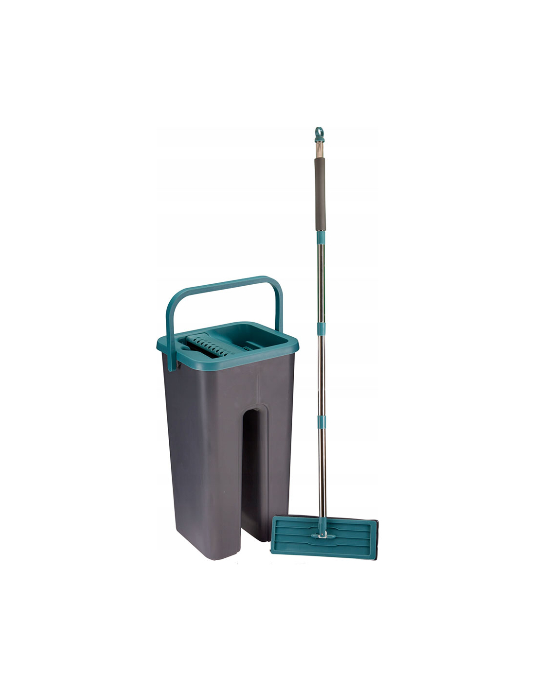 Microfaser-mopp Mit Doppelschlitzeimer 19,5 X 17 X 36 Cm