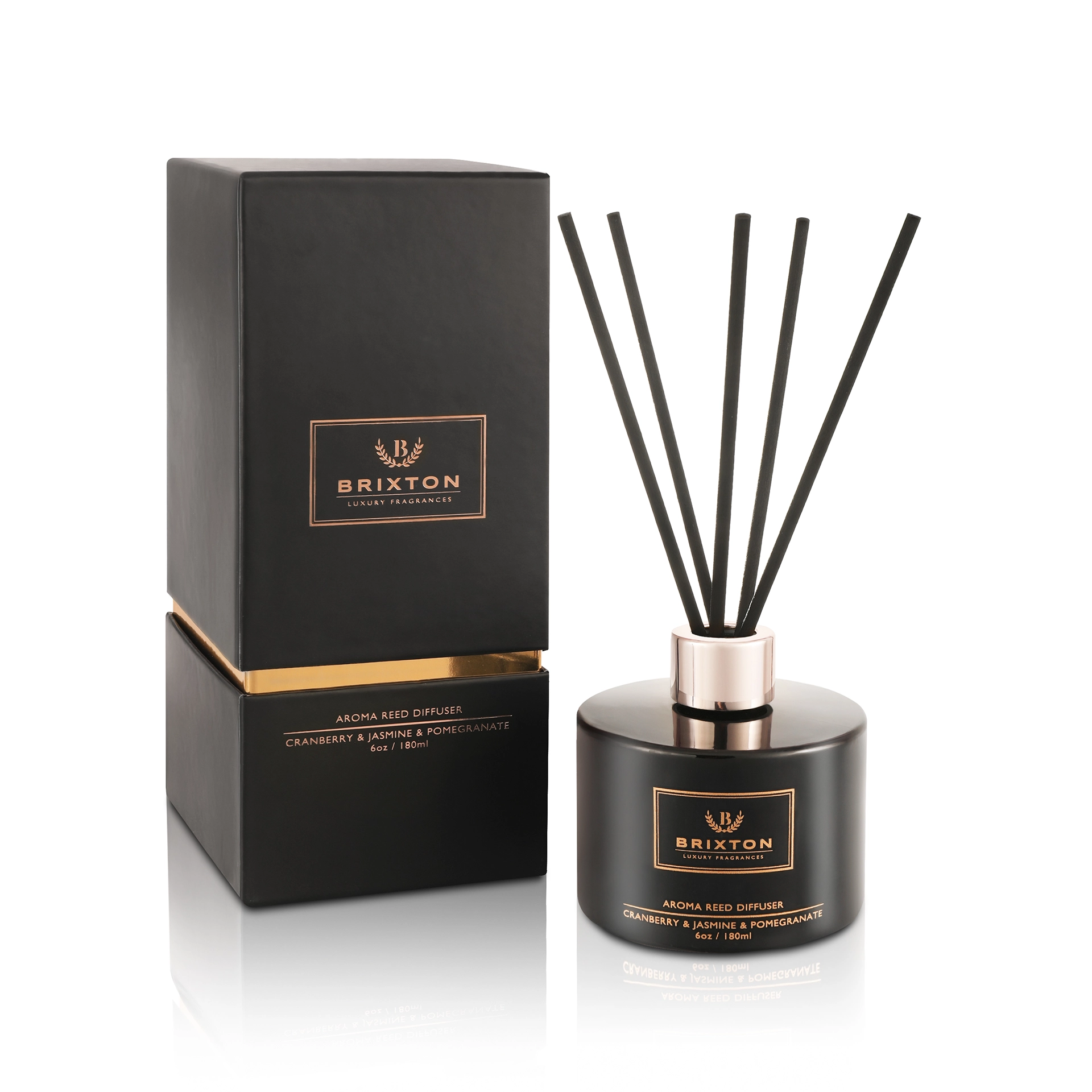 Brixton Duftdiffusor Mit Stäbchen 180ml Cranberry & Jasmin & Granatapfel Homms