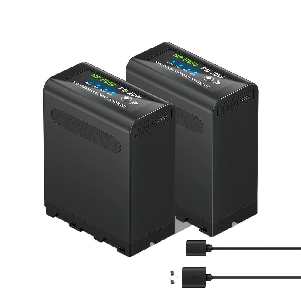 Kameraakku, 10800mah Kapazität, Type-c Schnellladung, 2 Pcs Batterie