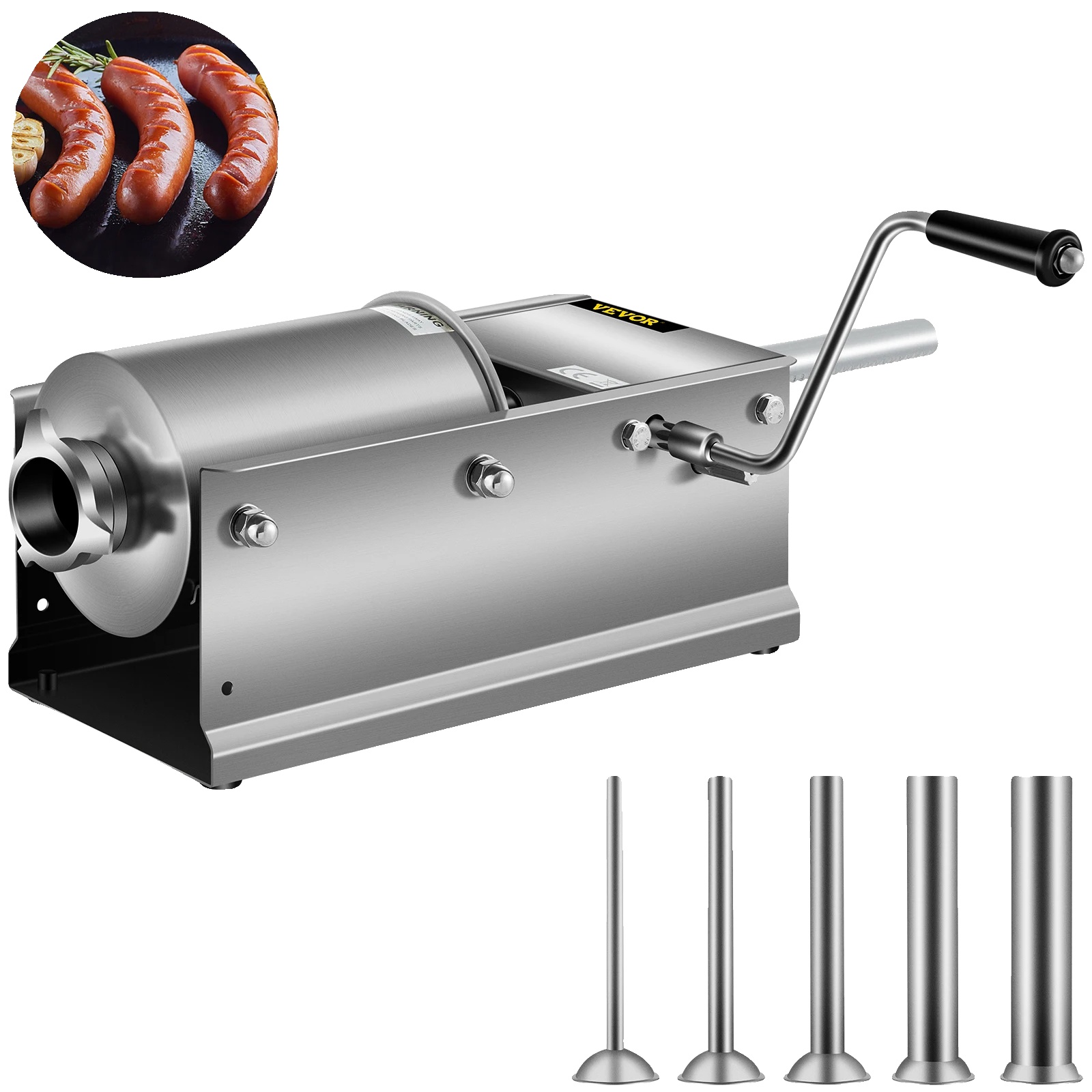 Wurstfüller, 3l Fassungsvermögen, Edelstahlkonstruktion, 3l