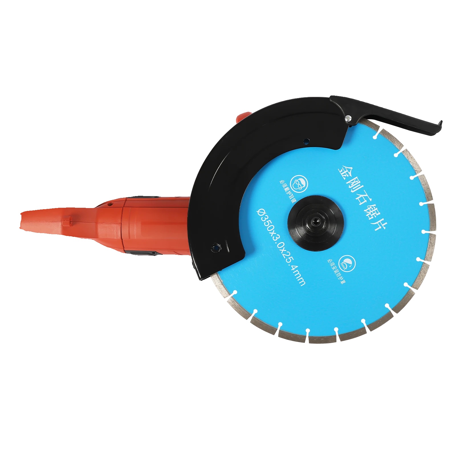 Elektrische Betonsäge 3000w, 350mm Diamantblatt, 3800rpm Hochleistungs-schneidemaschine Für Ziegel, Marmor Und Beton, Blau, Eu