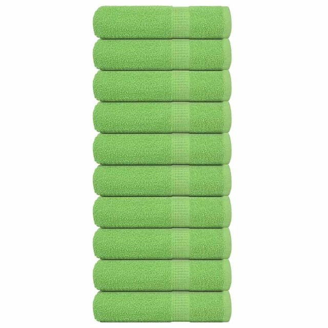 Duschtücher 10 Stk. Apfelgrün 70x140 Cm 360 G/m² 100% Baumwolle Vidaxl