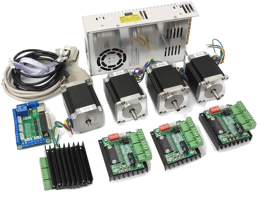 Cnc-controller-kit, Schrittmotor Mit 270 Oz-in Haltemoment, 256-mikroschritt-treiber, 4-achsen-kit
