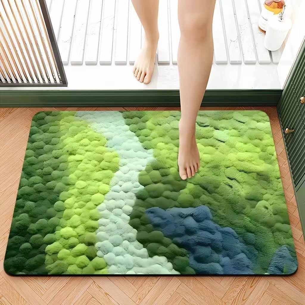 Diatomeen-badematte – Ultra-schnell Absorbierend, Rutschfest Und Waschbar, Ideal Für Das Badezimmer, 50 X 80 Cm-lsw