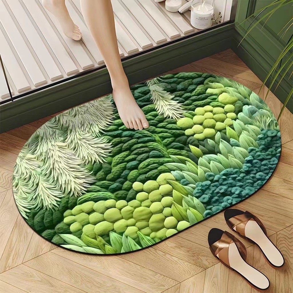 Diatomeen-badematte – Saugstark, Schnelltrocknend, Rutschfest Und Waschbar, 50 X 80 Cm Für Badezimmer-lsw