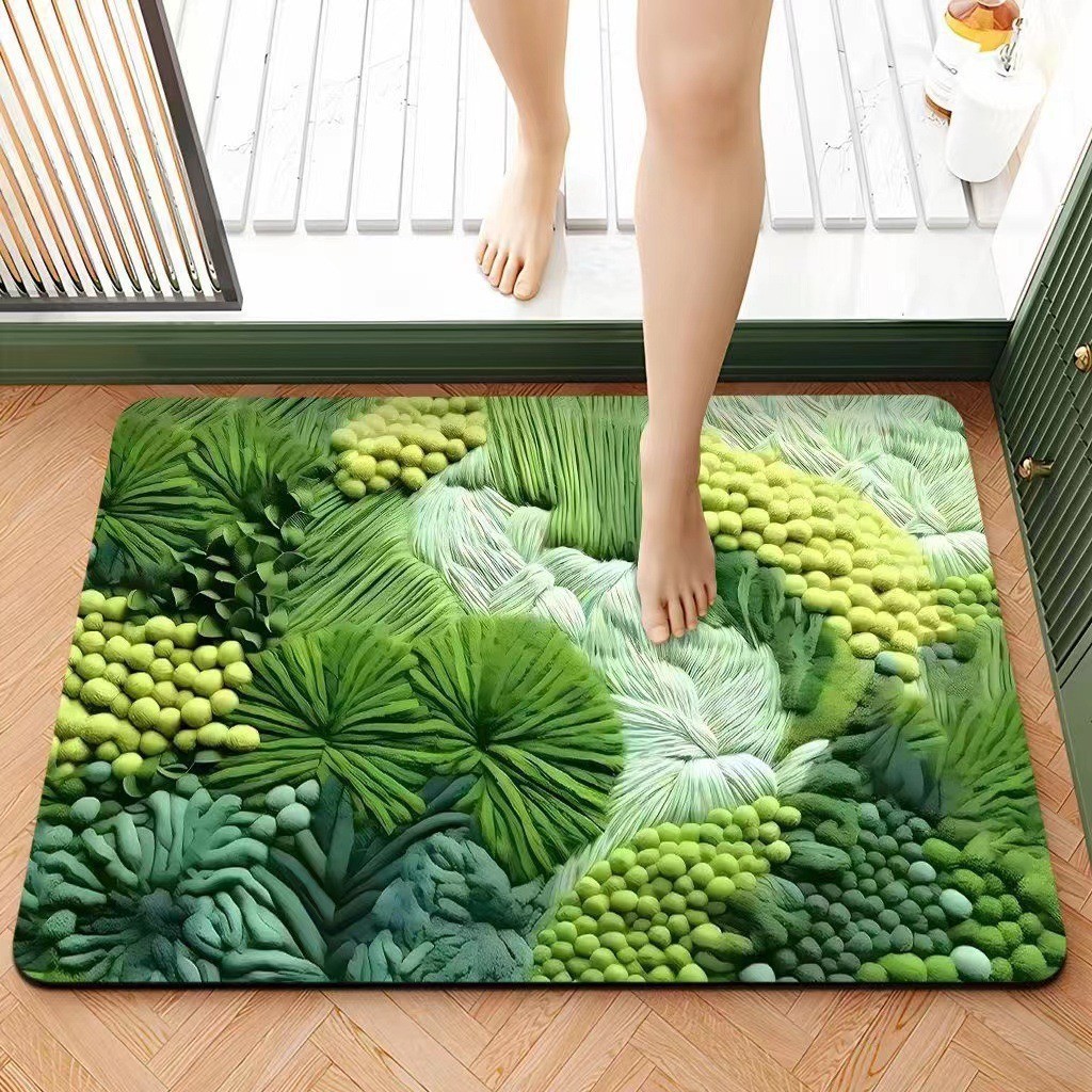 Diatomeenerde-badematte 50 X 80 Cm – Saugstark, Schnelltrocknend, Rutschfest Und Maschinenwaschbar – Ideal Für Badezimmer, Dusche Und Wc-lsw