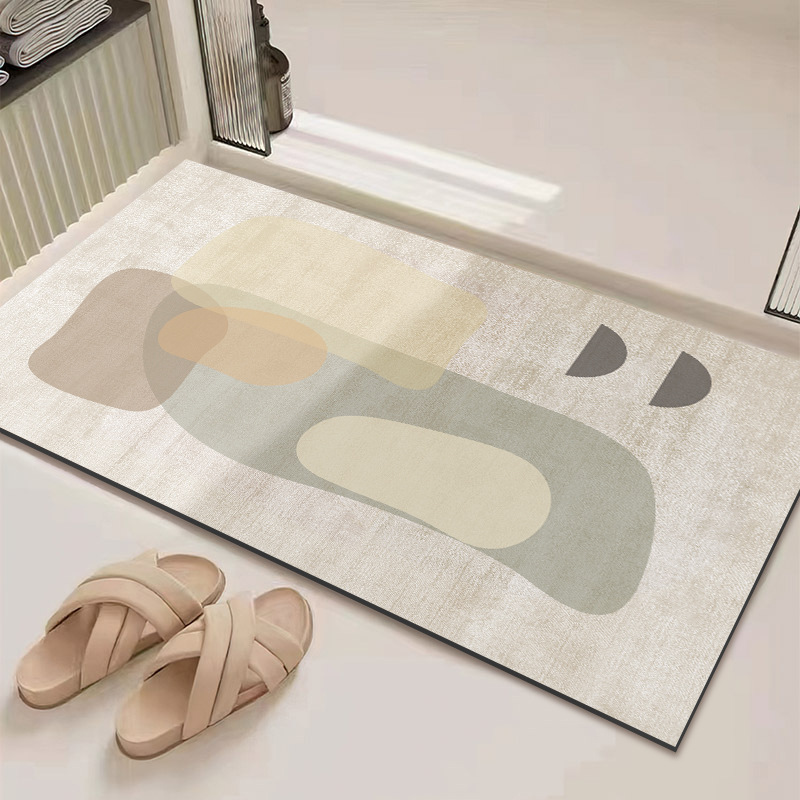 Ultra-absorbierender Und Schnell Trocknender Badteppich – Rutschfest, Schmutz- Und Verschleißresistent, Aus Kieselgur – 60 X 90 Cm-lsw